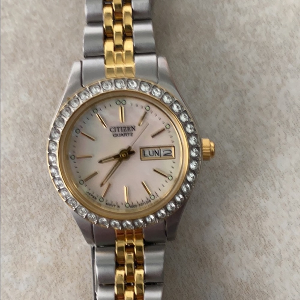 Citizen Women’s Dual Tone Crystal Embellishments